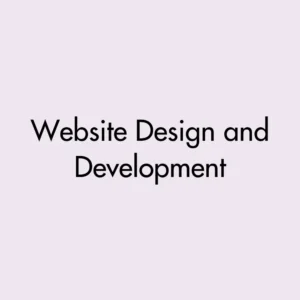 Website Design and Development Services